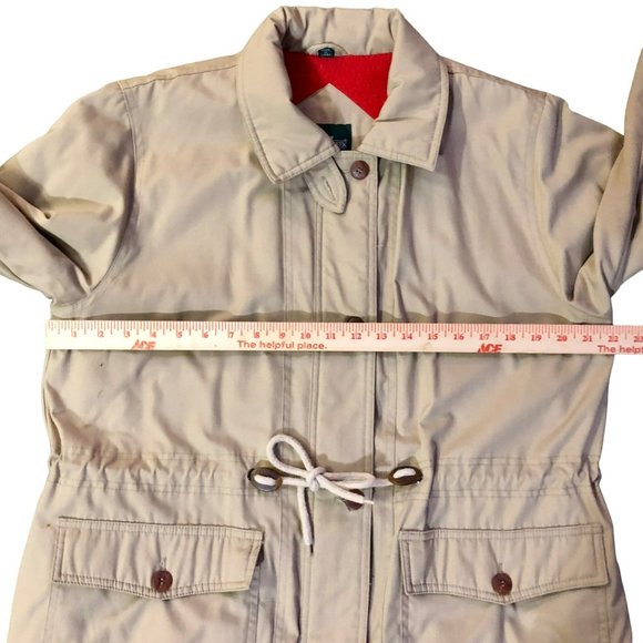 Vintage Cabin Creek Coat Womens M (10-12) Used Tan Lined Some Staining - Picture 14 of 16